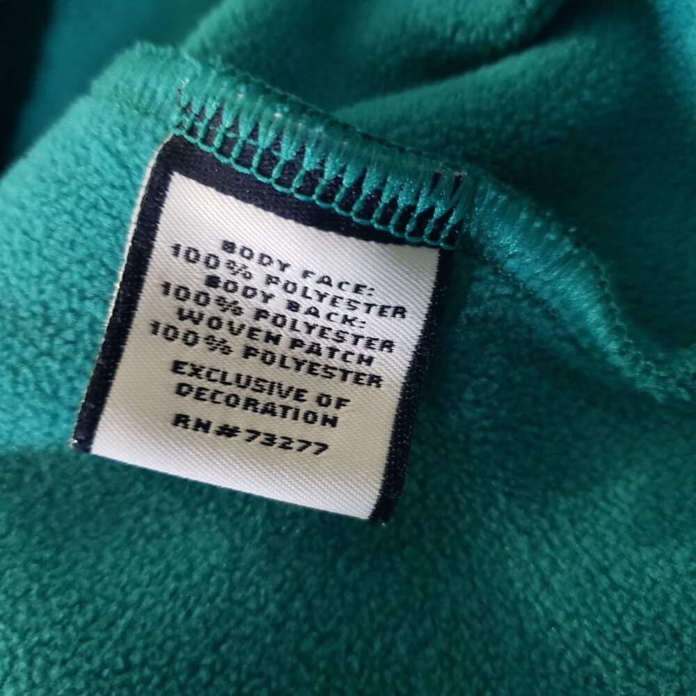 Fila Sport Womens Vintage 90s Teal Fleece Jacket Full Zip Athleisure Comfy‎ Soft - Picture 6 of 7